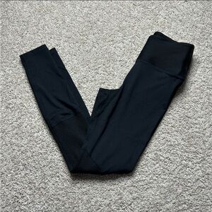 Year of Ours Ribbed Accent Black Leggings